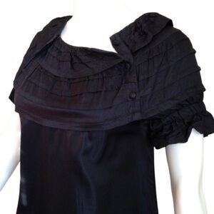 Celyn B Cute Black Ruffled Dress